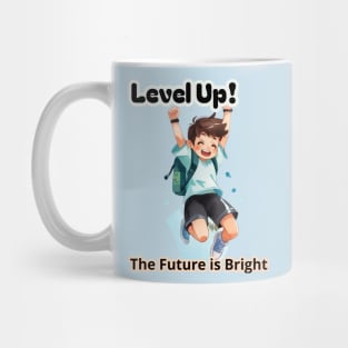 School's out, Level Up! The Future is Bright! Class of 2024, graduation gift, teacher gift, student gift. Mug